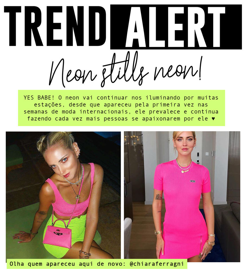 Banner TREND ALERT - NEON F(OR)EVER