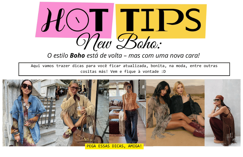 Banner New Boho: Franjas, Babados, Camurça e Estilo Western Repaginado