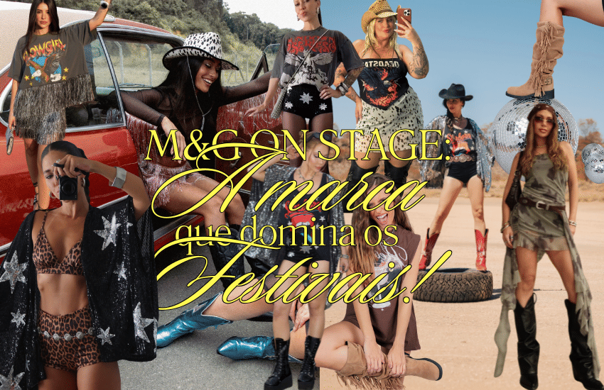 Banner M&G ON STAGE: A Marca Brasileira Que Está Dominando os Festivais 🪩