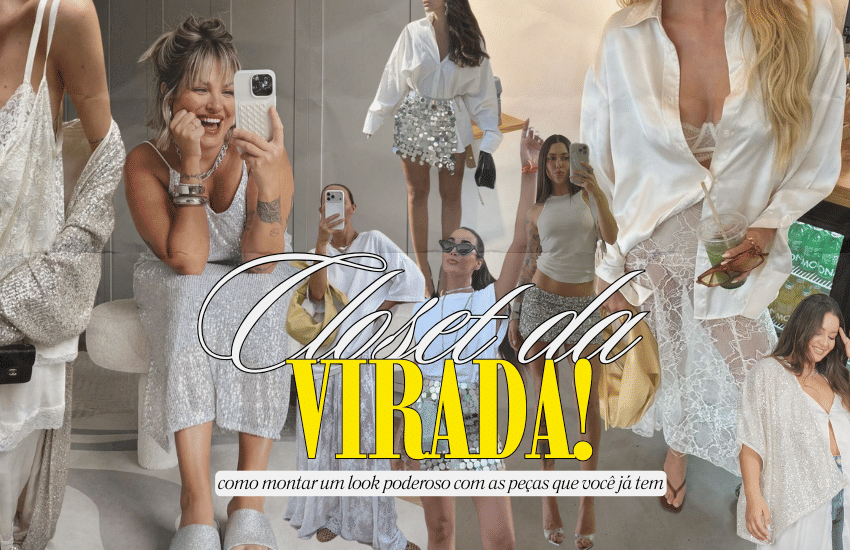 Banner Closet da Virada: como montar um look poderoso com as peças que você já tem ✨🖤