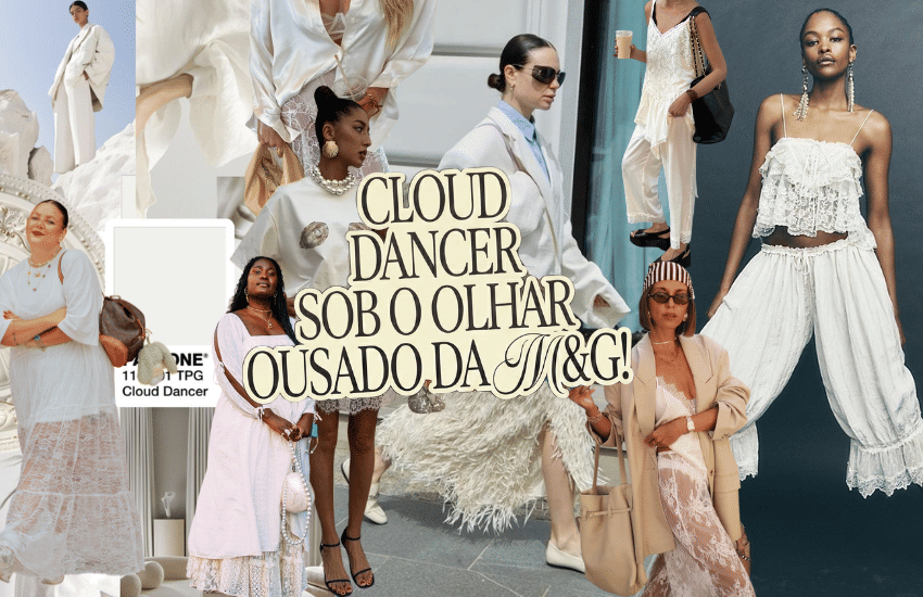 Banner Cloud Dancer: a cor do ano Pantone sob o olhar ousado da M&G