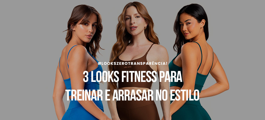 Banner 3 Looks Fitness para Treinar com Estilo