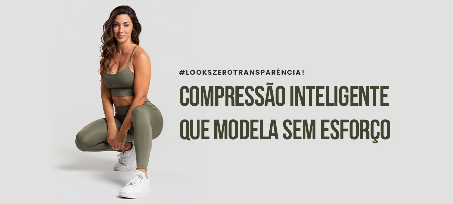 Banner Legging com Cós Alto e Compressão: Descubra a Tecnologia Firm UP