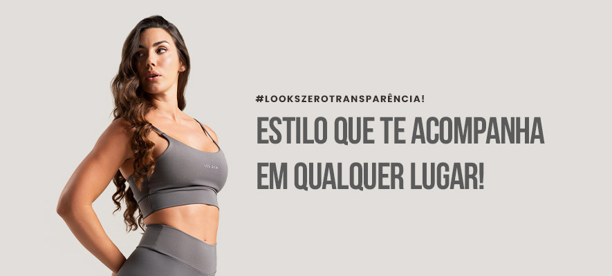 Banner Looks Fitness Que Vão da Academia ao Dia a Dia