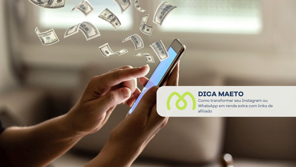 Banner Como transformar seu Instagram ou WhatsApp em renda extra com links de afiliado