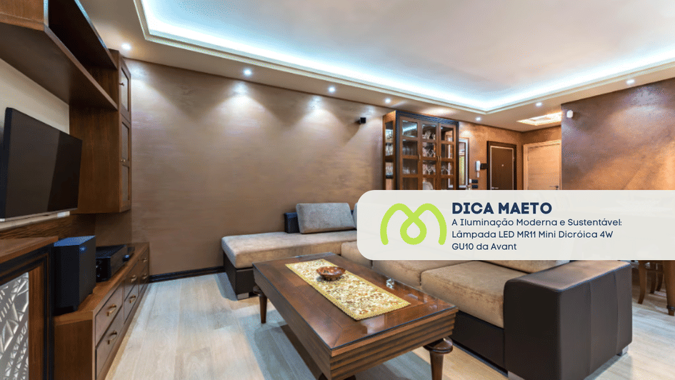 Banner A Iluminação Moderna e Sustentável: Lâmpada LED MR11 Mini Dicróica 4W GU10 da Avant