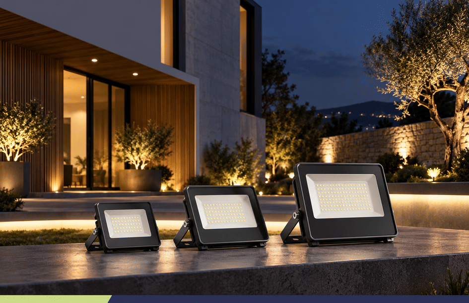 Banner Refletor LED 100W, 200W ou 400W: como escolher a potência ideal para áreas externas?