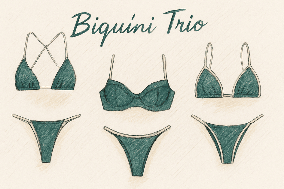 Banner Biquíni Trio: O Conjunto Versátil que Vai Transformar seu Verão