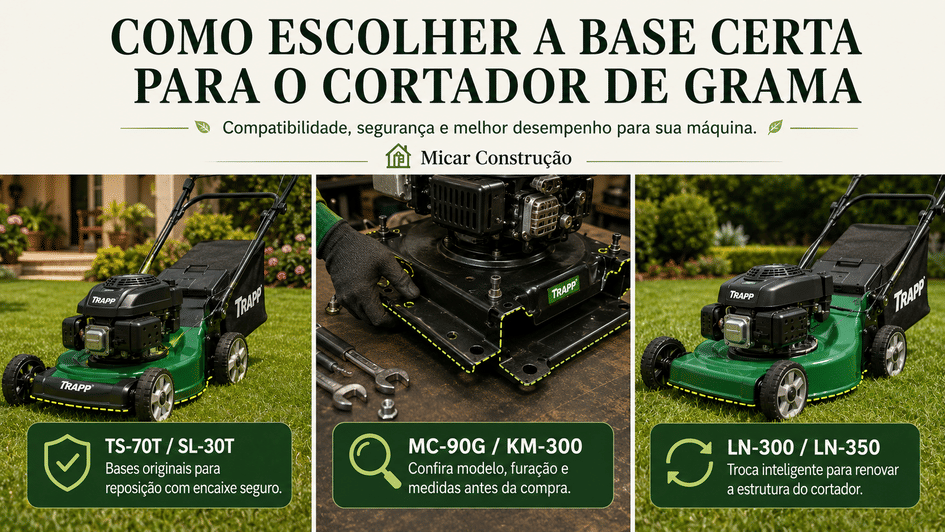 Banner Base para Cortador de Grama: Como Escolher a Peça Certa para Sua Máquina