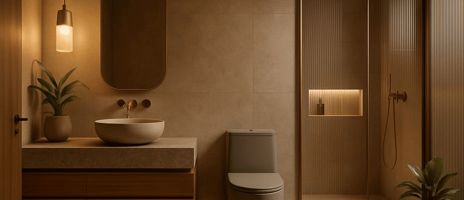 Banner Tendências de Arquitetura para Banheiros em 2025: Como Criar Espaços Funcionais e Sofisticados