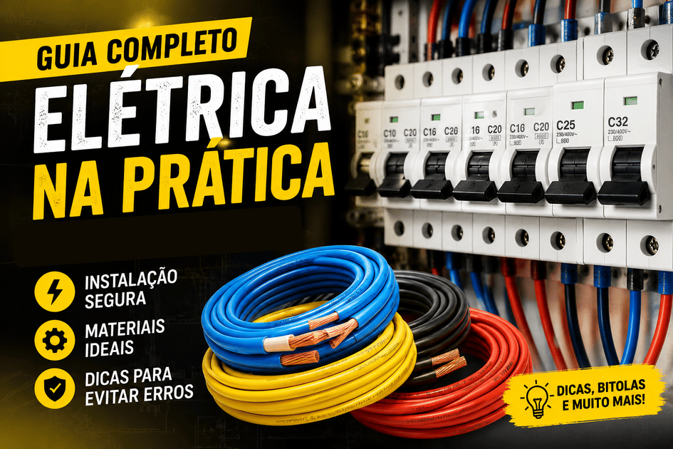 Banner Elétrica básica: como escolher fios e disjuntores corretos para sua obra