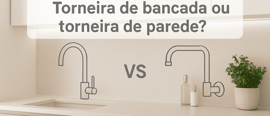 Banner Torneira de Bancada ou de Parede: Qual a Escolha Certa para Sua Cozinha na Micar?