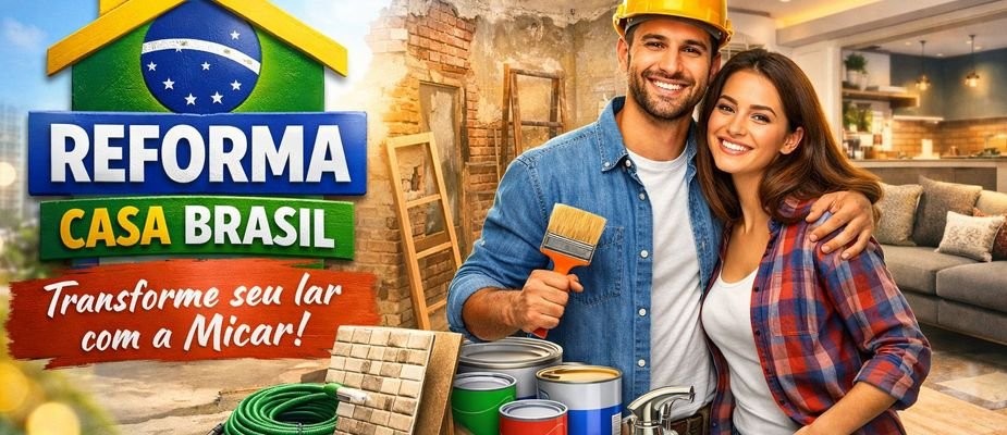 Banner Reforma Casa Brasil: A Oportunidade Perfeita para Transformar Sua Casa com a Micar!