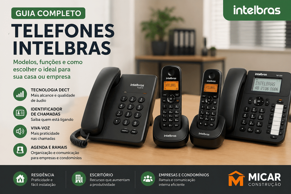 Banner Telefones Intelbras: modelos, funções e como escolher o ideal