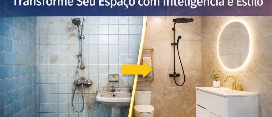 Banner Reforma de Banheiro Sem Quebrar: Transforme Seu Espaço com Inteligência e Estilo