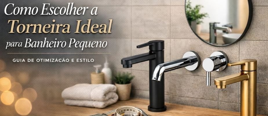 Banner Como Escolher a Torneira Ideal para Banheiro Pequeno: Guia de Otimização e Estilo