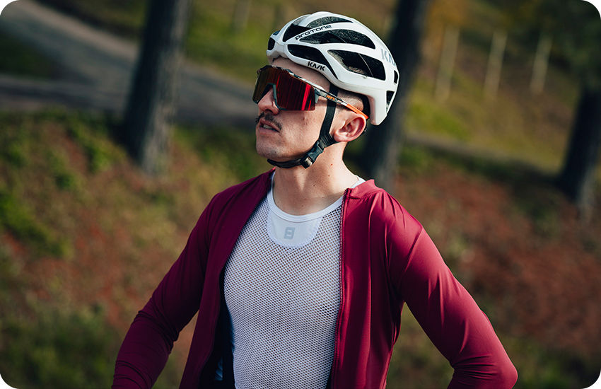 baselayer manga longa branca ciclismo