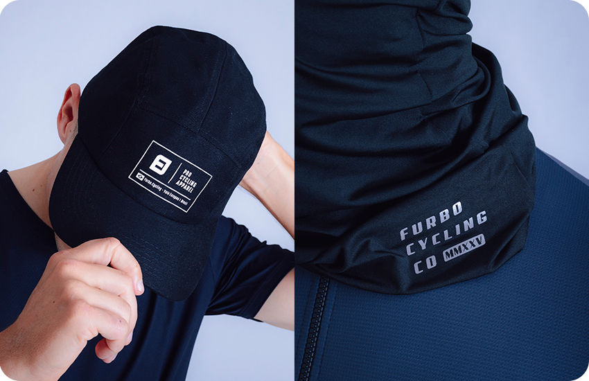 boné e bandana para corrida