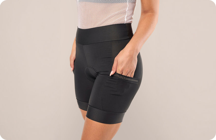 bermuda ciclismo feminina compressão preta