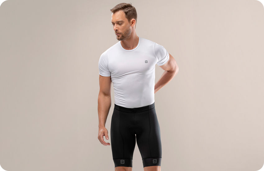 bermuda ciclismo masculina preta