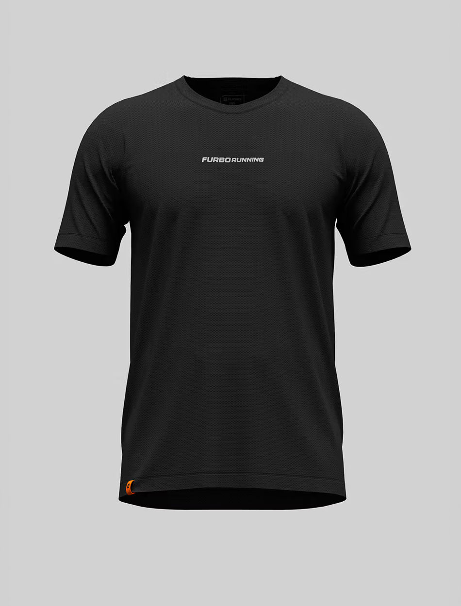 camiseta corrida masculina poliamida cinza