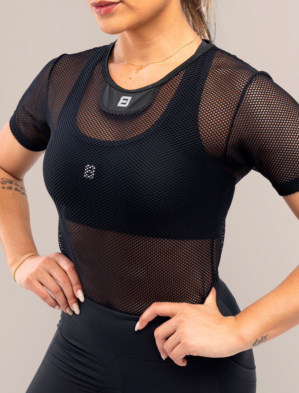 baselayer ciclismo feminina preta