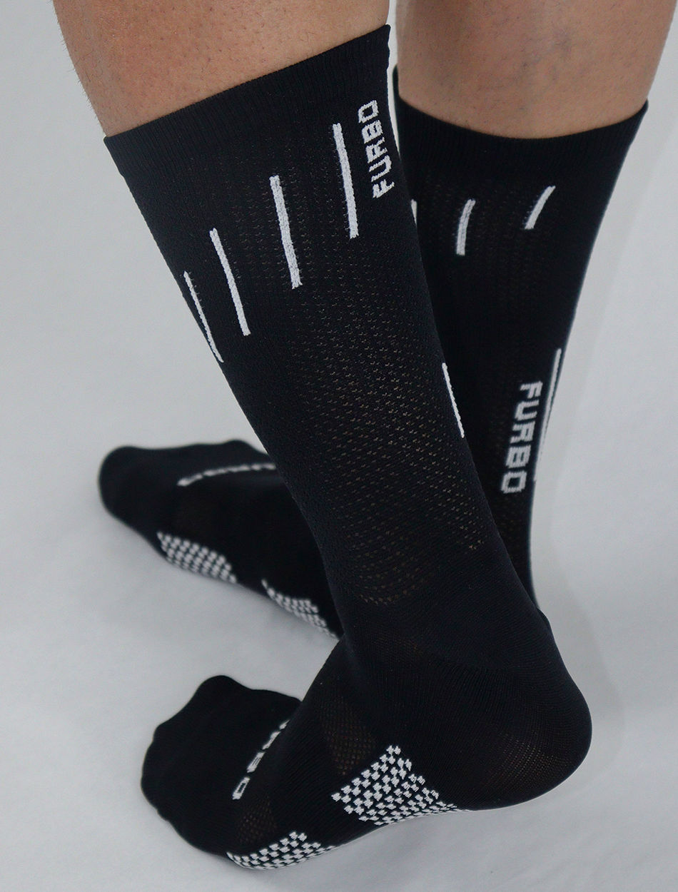 meia ciclismo masculina preta