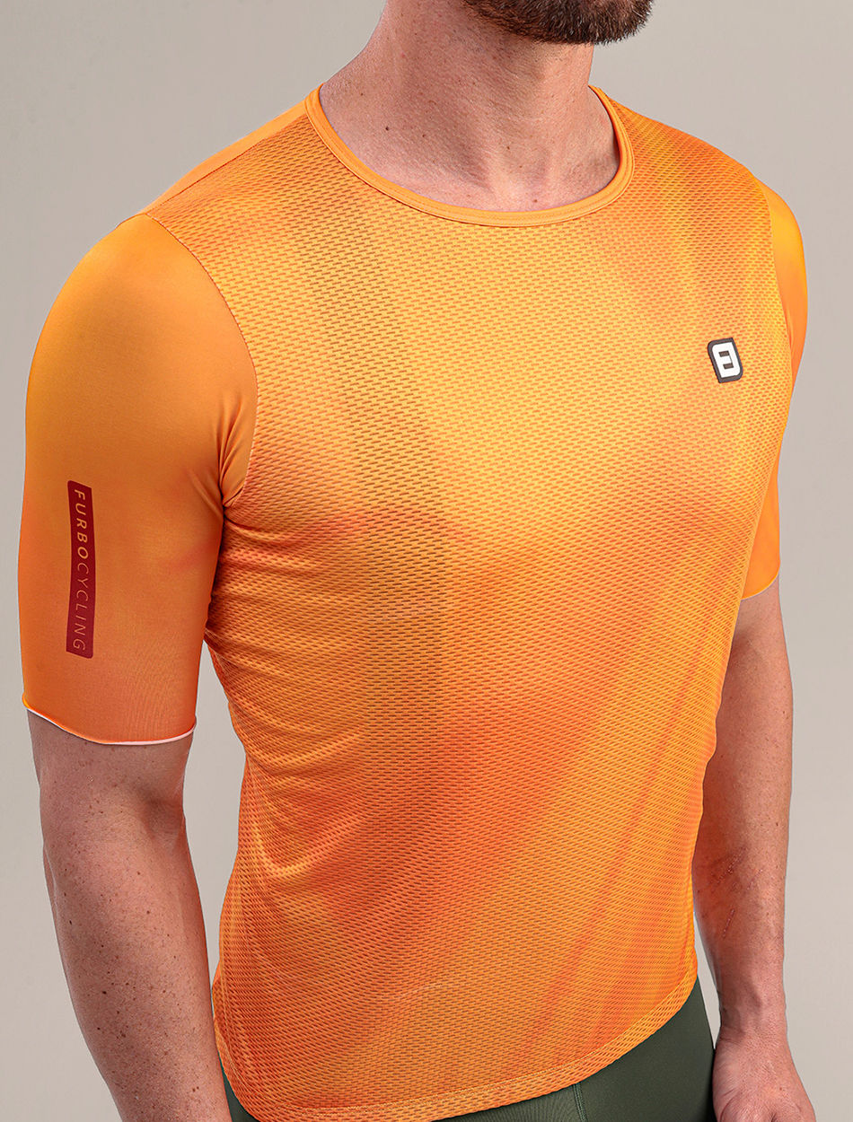 camisa ciclista sem zíper