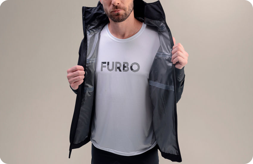 jaqueta masculina preta impermeável