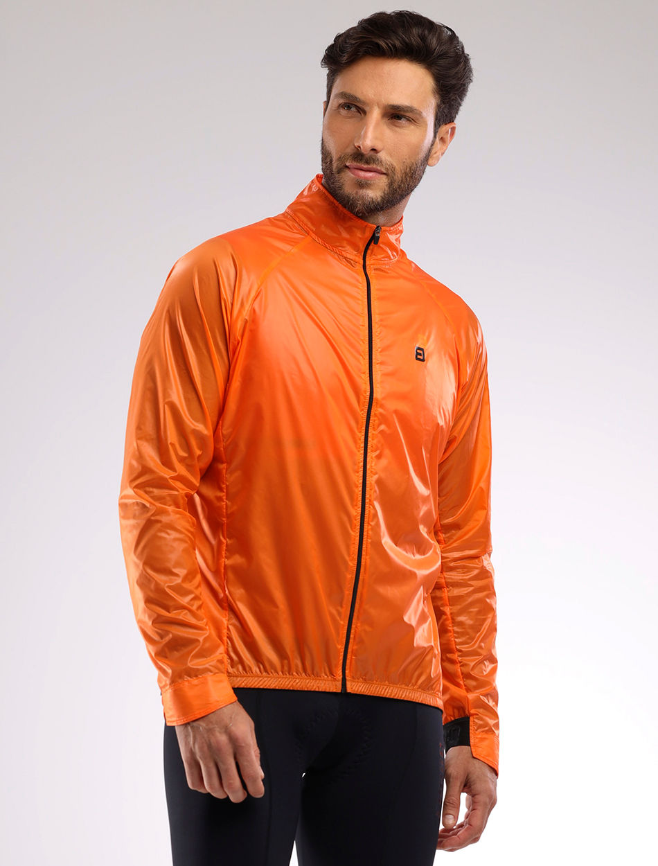 jaqueta corta vento masculina laranja