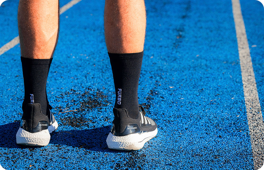 meia de corrida masculina preta 