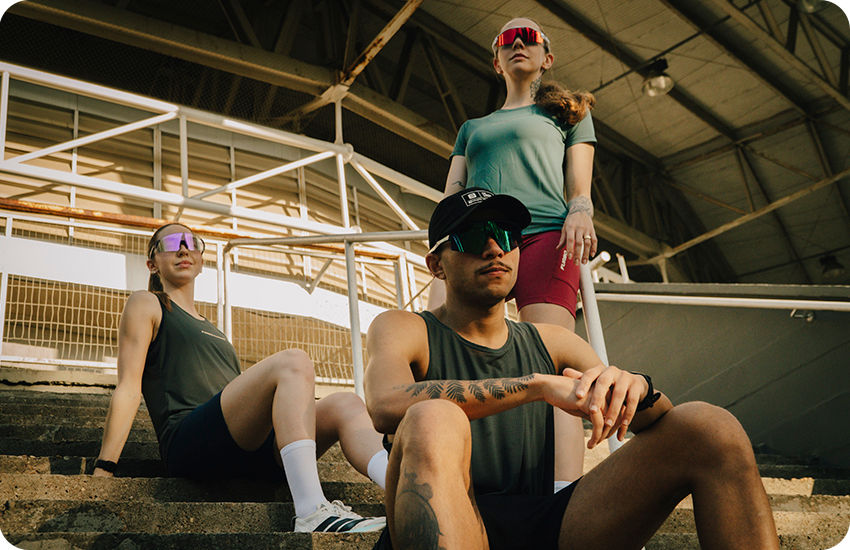 roupas de corrida masculinas e femininas 