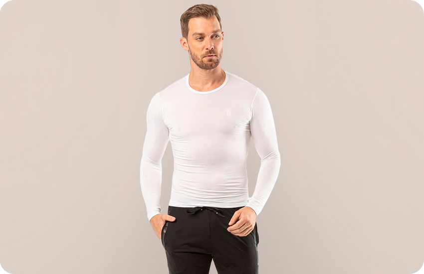camisa segunda pele masculina