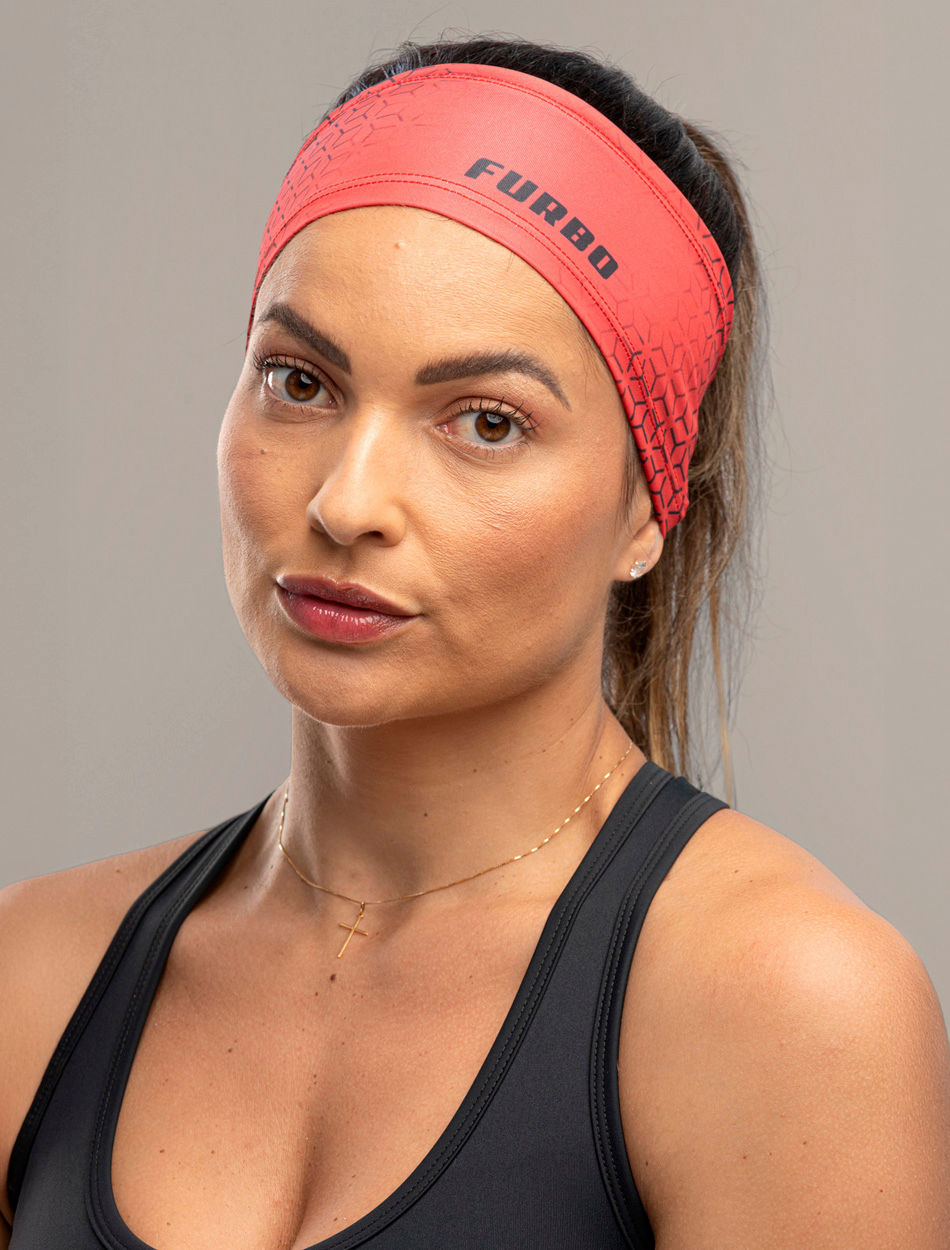 testeira vermelha feminina