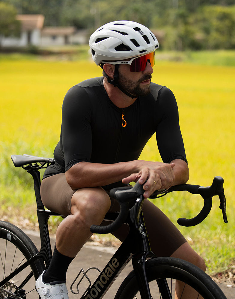camisa ciclismo masculina slim