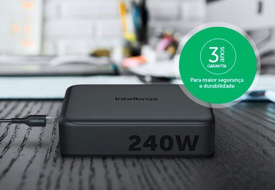 EC 40 Desktop 240W GaN - 3 anos de garantia