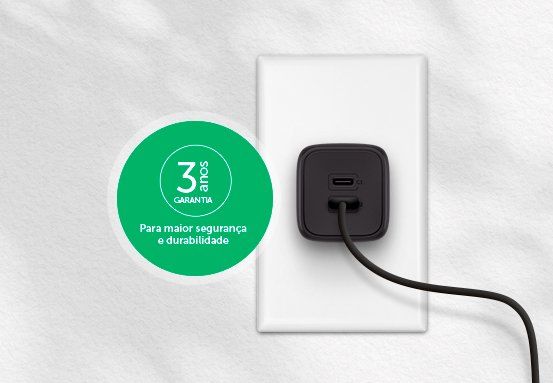 EC 20 POWER 45W GaN - 3 anos de garantia