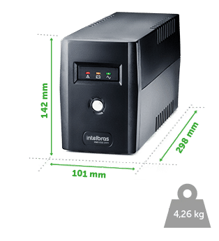 XNB 600 VA 220V - Dimensões e peso