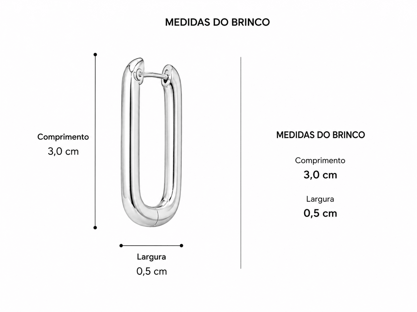 Tabela de Medidas da Jaqueta Ariana
