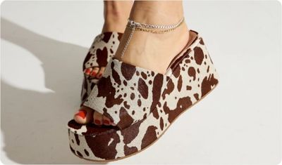Detalhes Tamanco Melissa Vaca