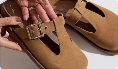 Clog West Bege Look Versátil