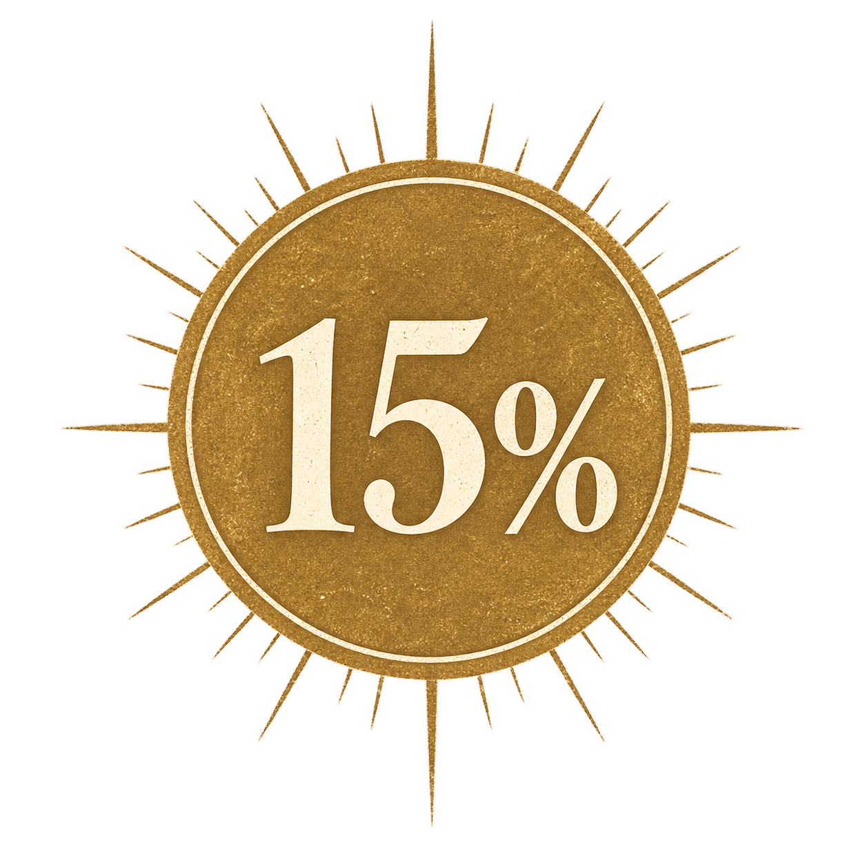15% de desconto