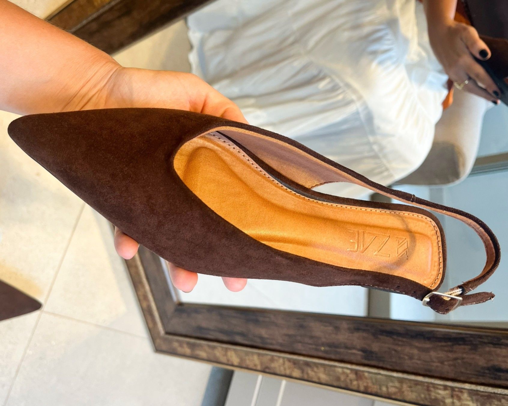 Sapatilha Slingback Adri Chocolate