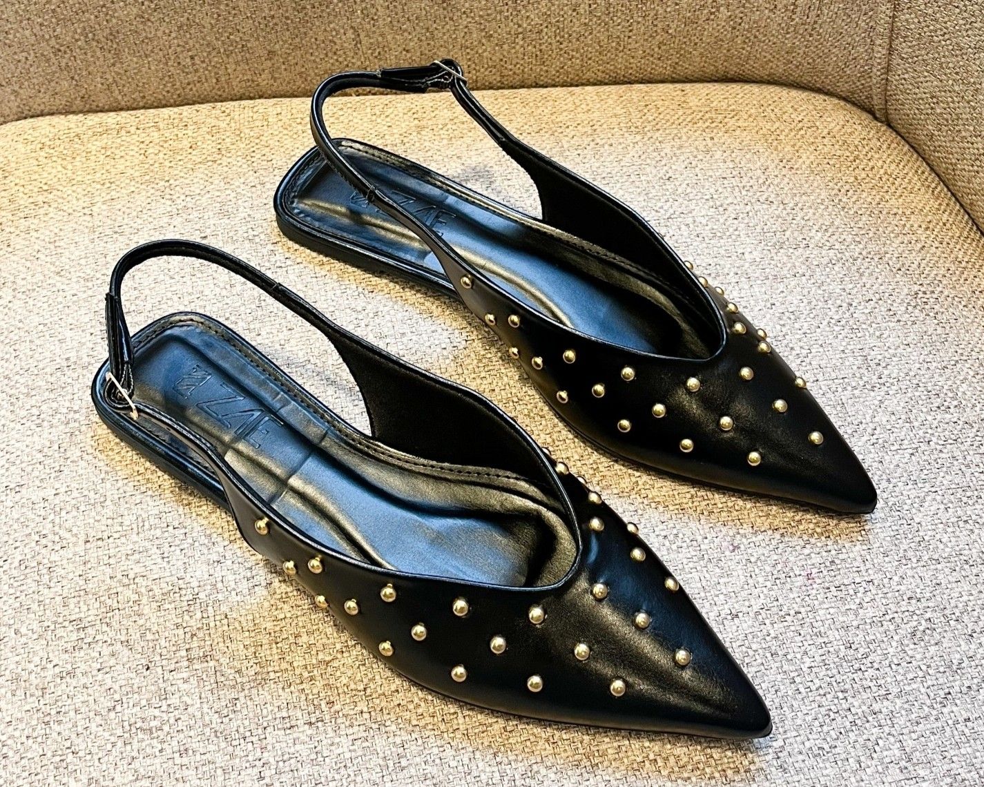 Sapatilha Slingback Ani Preta