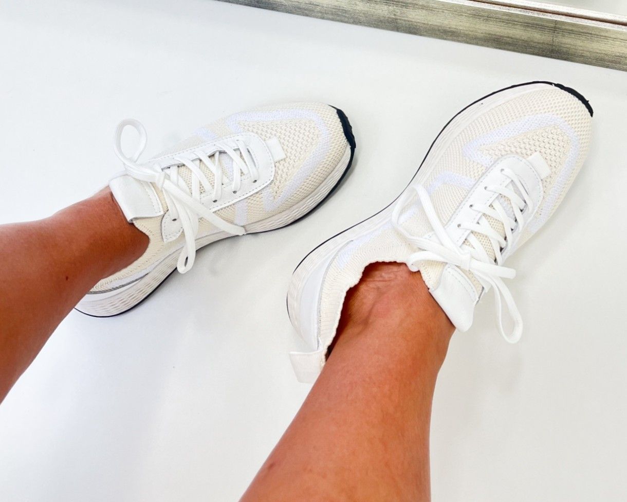 Tênis Ayla Knit Branco