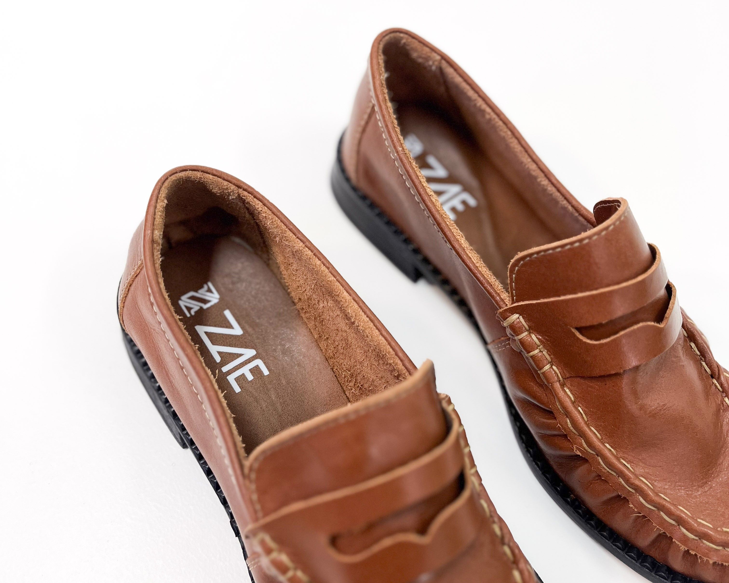 Mocassim Micheli Couro Cognac