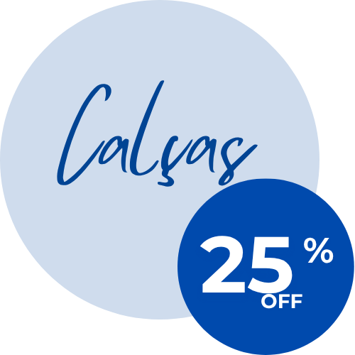 Calças com 25% OFF