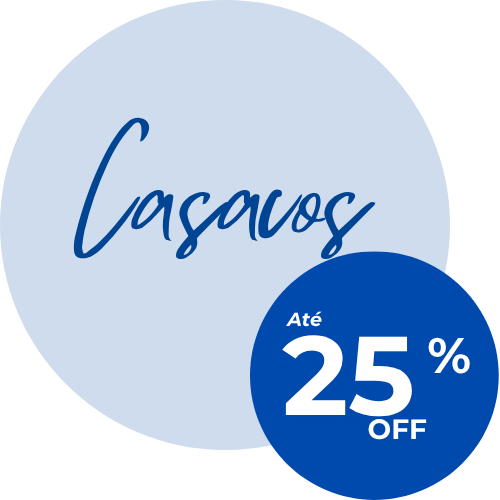 Casacos com até 25% OFF
