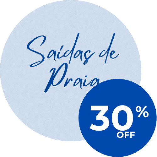 Saídas de Praia com 30% OFF