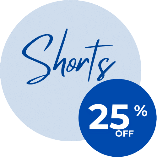 Shorts com 25% OFF